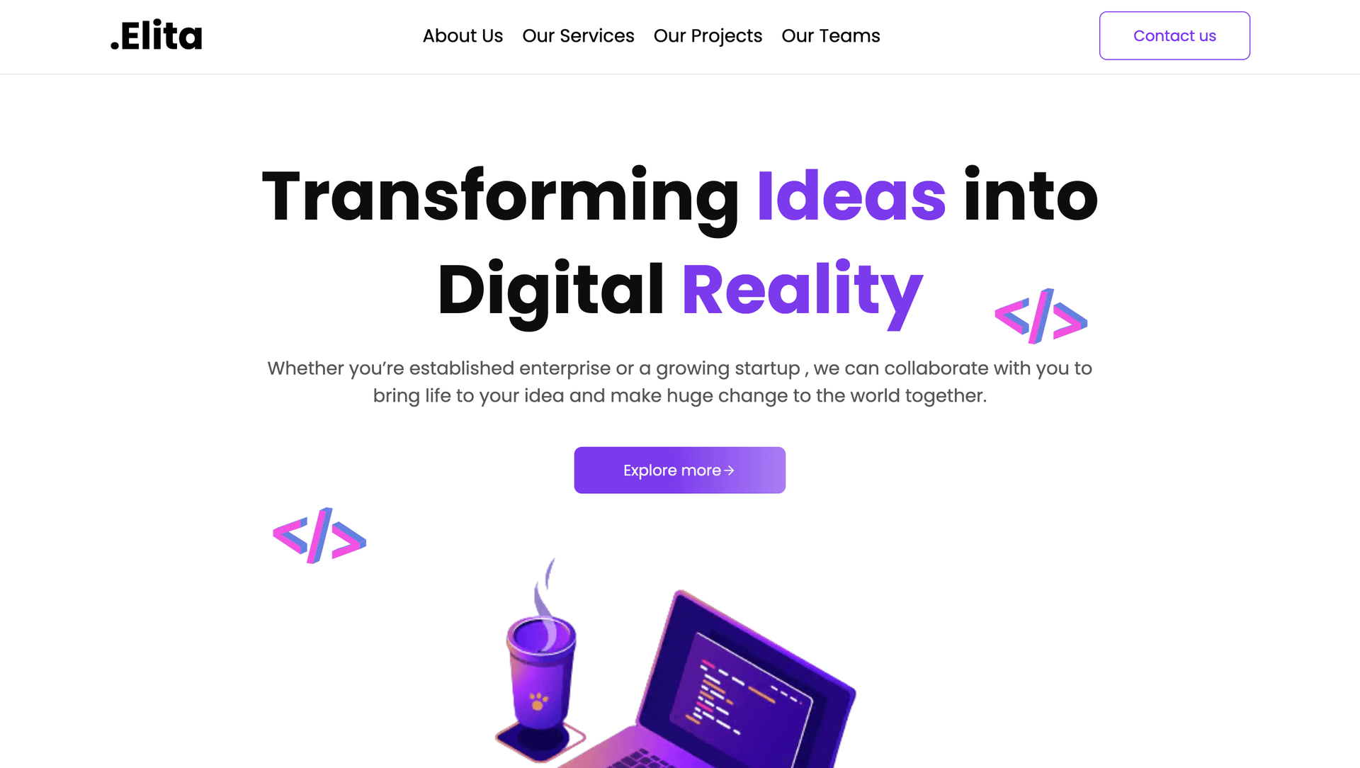 Elita team website